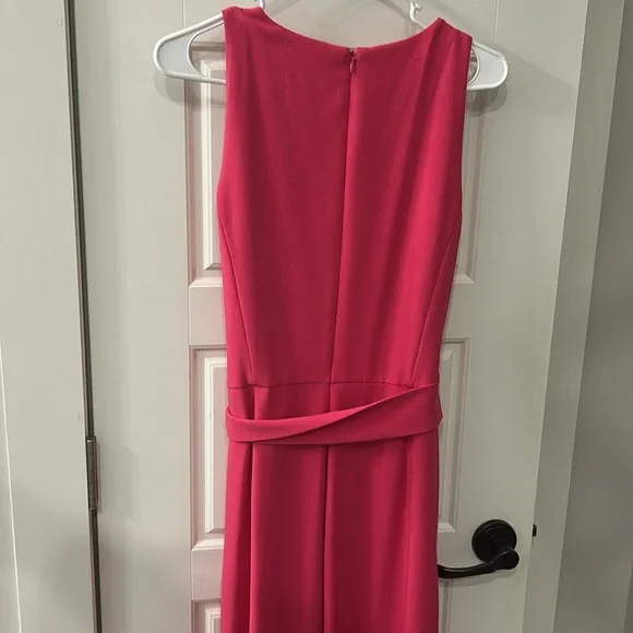 ❤️❤️ Nine West hot pink Flyaway Leg Belted Jumpsuit - Picture 6 of 7